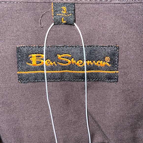 Ben Sherman Mens Mod Fit Cotton Long Sleeve Button Up Shirt Multicolor Large NWT - Picture 5 of 9